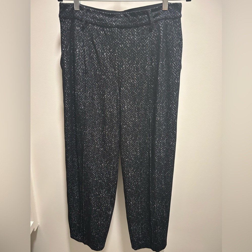 SPANX Black and White Tweed Trousers.